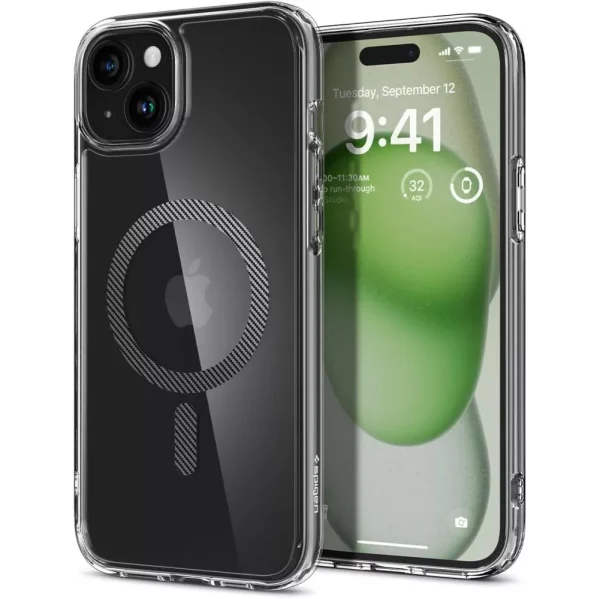 Θήκη Spigen Ultra Hybrid (MagFit) Carbon Fiber-Apple iPhone 15 (ACS06805)