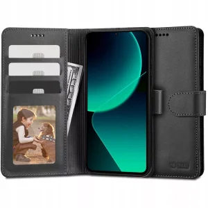 Θήκη Tech-Protect Wallet Black-Xiaomi Redmi Note 13T/13T Pro