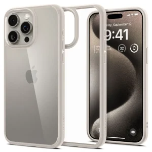 Θήκη Spigen Air Skin Hybrid Natural Titanium-Apple iPhone 15 Pro Max (ACS07209)