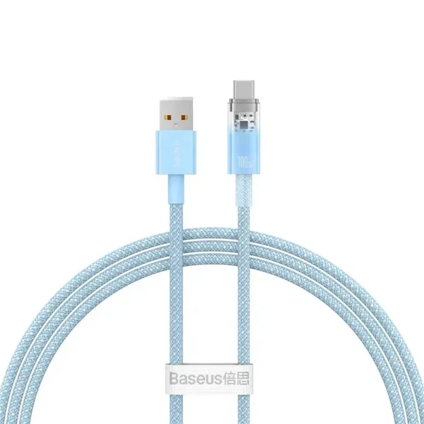 Baseus Explorer Series Fast Charging 1m Blue (USB-A to Type-C)