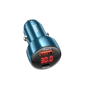 HOCO Z50 Car Charger USB QC 3.0+Type C PD 48W Sapphire Blue