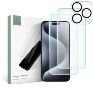 Tech-Protect Supreme Set Clear-Apple iPhone 15 Pro