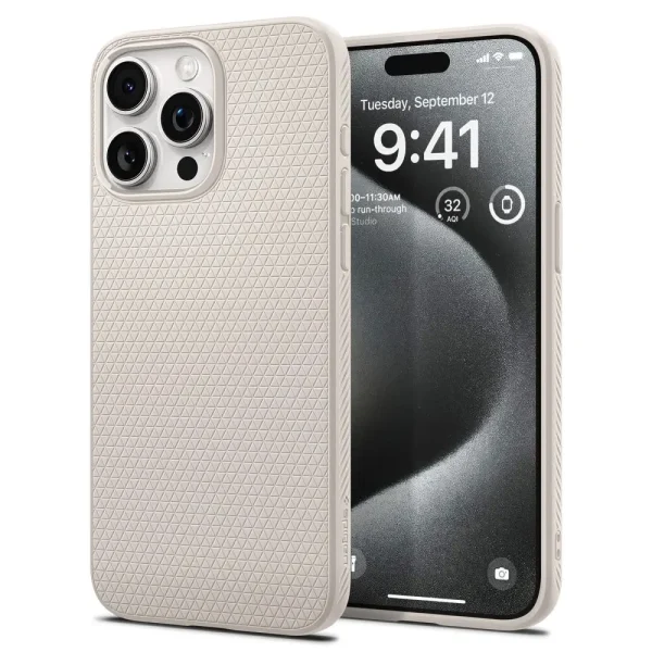Θήκη Spigen Liquid Air Natural Titanium-Apple iPhone 15 Pro (ACS07217)