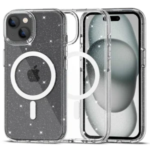 Θήκη Tech-Protect Flexair Hybrid Magsafe Glitter Clear-Apple iPhone 15