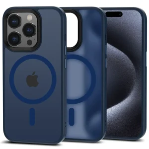 Θήκη Tech-Protect Magmat MagSafe Matte Navy Blue-Apple iPhone 15 Pro