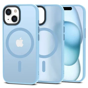 Θήκη Tech-Protect Magmat MagSafe Matte Sky Blue-Apple iPhone 15