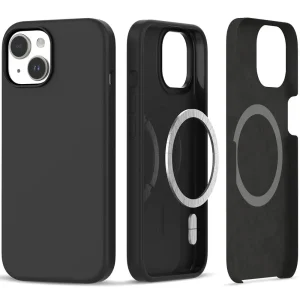 Θήκη Tech-Protect Silicone MagSafe Matte Black-Apple iPhone 15 Plus