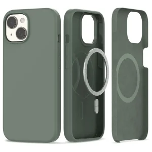 Θήκη Tech-Protect Silicone MagSafe Olive-Apple iPhone 15