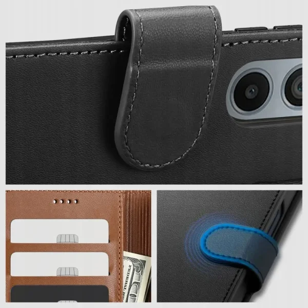 Θήκη Tech-Protect Wallet Black-Samsung Galaxy A25 5G - Image 4