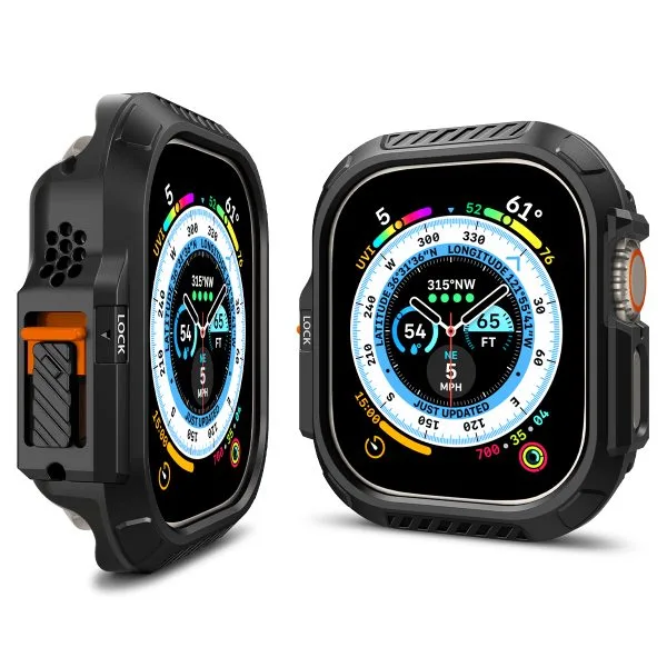 Θήκη Apple Watch Ultra 1/2/3 49mm Spigen Lock Fit Black (ACS06208) - Image 11