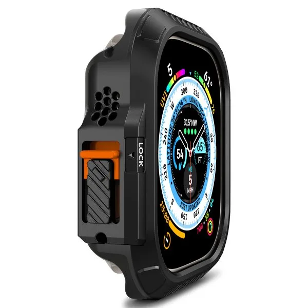 Θήκη Apple Watch Ultra 1/2/3 49mm Spigen Lock Fit Black (ACS06208) - Image 12