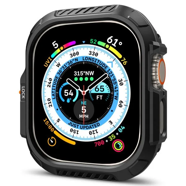 Θήκη Apple Watch Ultra 1/2/3 49mm Spigen Lock Fit Black (ACS06208) - Image 13