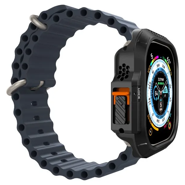 Θήκη Apple Watch Ultra 1/2/3 49mm Spigen Lock Fit Black (ACS06208) - Image 4