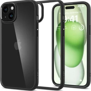 Θήκη Spigen Ultra Hybrid Matte Black-Apple iPhone 15 Plus (ACS06657)