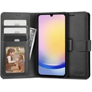 Θήκη Tech-Protect Wallet Black-Samsung Galaxy A25 5G