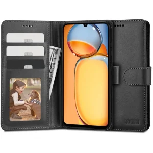 Θήκη Tech-Protect Wallet Black-Xiaomi Redmi Note 13C/Poco C65