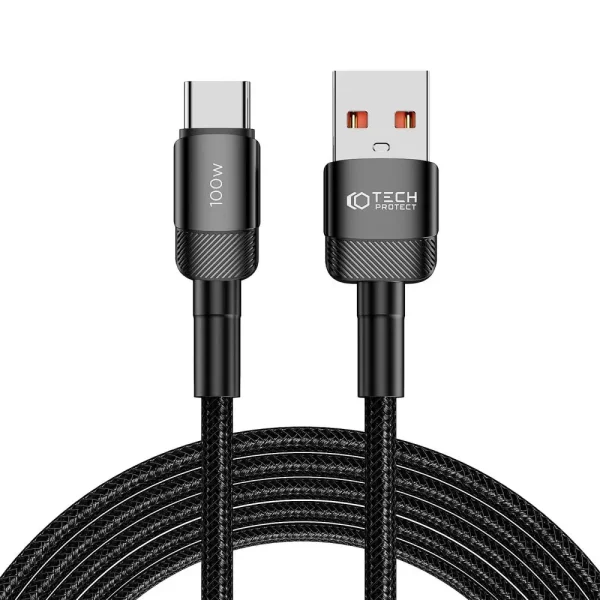 Tech-Protect Ultraboost EVO Cable 100W/5A 300cm Black (USB-A to Type-C)