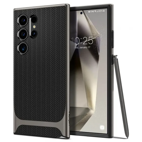 Θήκη Spigen Neo Hybrid Gunmetal-Samsung Galaxy S24 Ultra (ACS07305)