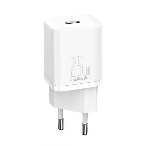 BASEUS Charger Type-C Quick Charger 1C PD 25W White