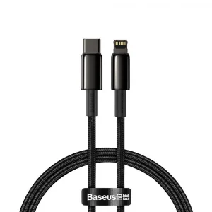 Baseus Tungsten Gold Cable PD20W Black 1m CATLWJ-01 (Type-C to Lightning)