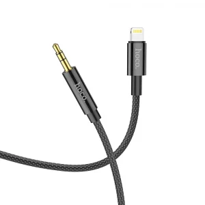 Hoco UPA19 Lightning to AUX 3.5mm Cable 1m Black