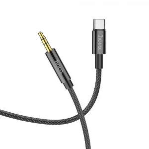 Hoco UPA19 Type-C to AUX 3.5mm Cable 1m Black