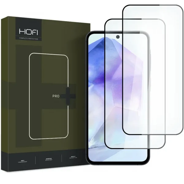 Hofi Glass Pro+ Black-Samsung Galaxy A35 5G/A55 5G (2-Pack)