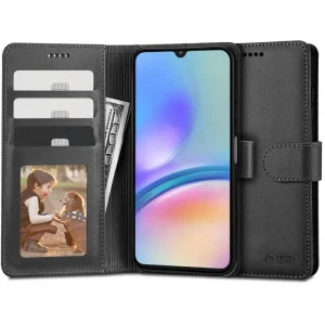 Θήκη Tech-Protect Wallet Black-Samsung Galaxy A05s