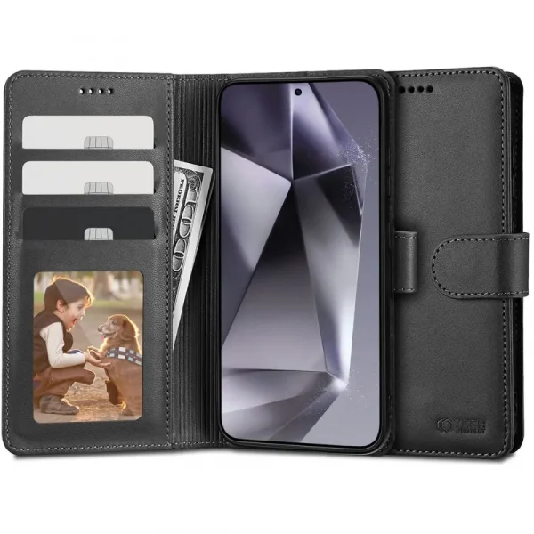 Θήκη Tech-Protect Wallet Black-Samsung Galaxy S24