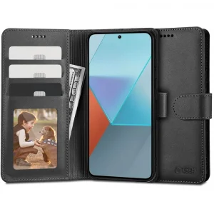 Θήκη Tech-Protect Wallet Black-Xiaomi Redmi Note 13 4G
