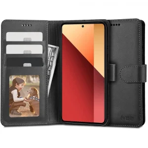 Θήκη Tech-Protect Wallet Black-Xiaomi Redmi Note 13 Pro 4G/Poco M6 Pro 4G