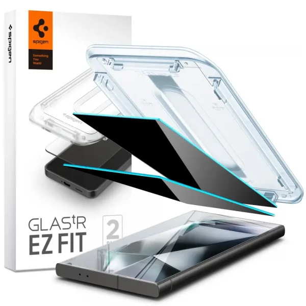 Spigen EZ Fit GLAS.tR Privacy 2PCS-Samsung Galaxy S24 Ultra (AGL07625)