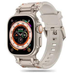 Tech-Protect Delta Pro Band Starlight/Titanium-Apple Watch Series 42/44/45/49mm