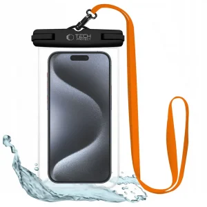 Θήκη Tech-Protect UWC7 Universal Waterproof 6.9" Black/Orange