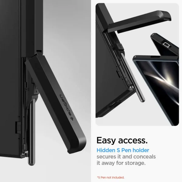 Θήκη Spigen Tough Armor Pro Pen Black-Samsung Galaxy Z Fold 6 (ACS07826) - Image 4