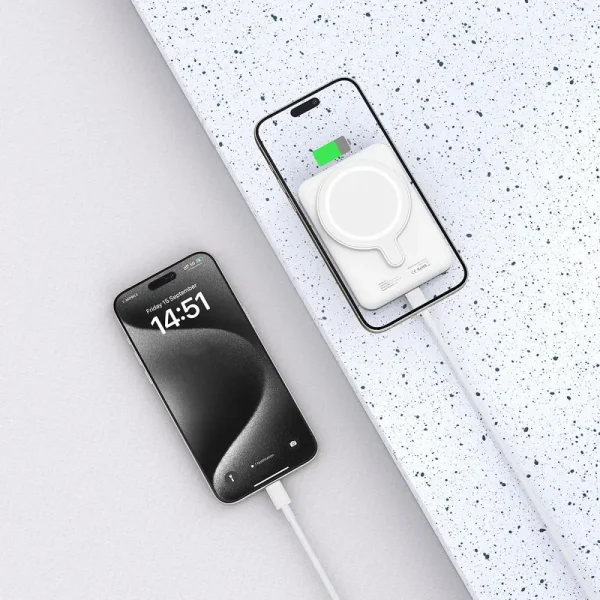 Tech-Protect PB10 LifeMag Magsafe Power Bank 5.000mAh White - Image 6