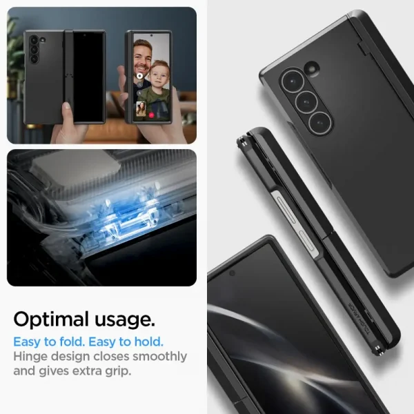 Θήκη Spigen Tough Armor Pro Pen Black-Samsung Galaxy Z Fold 6 (ACS07826) - Image 3