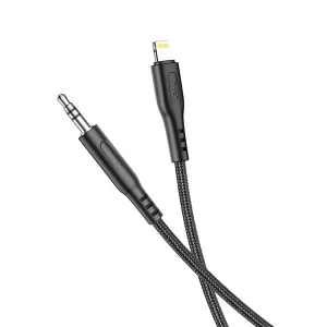 Hoco UPA198 Cable 3.5mm to Lightning 1m Audio AUX Black