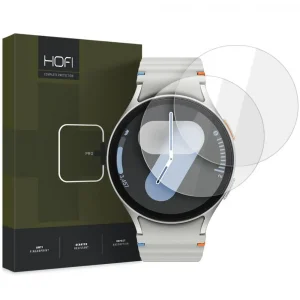 Hofi Glass Pro+ Clear-Samsung Galaxy Watch 4/5/6/7 (44mm) (2-Pack)