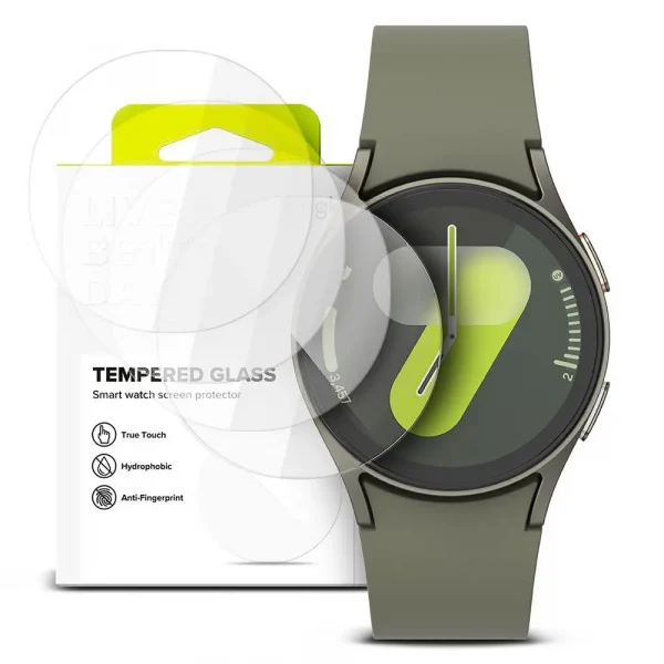 Ringke Tempered Glass 4-PACK Clear-Samsung Galaxy Watch 4/5/6/7FE (40mm)