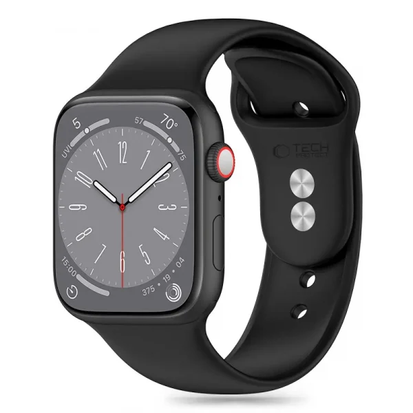 Tech-Protect Silicone Band Black-Apple Watch Series 38/40/41mm