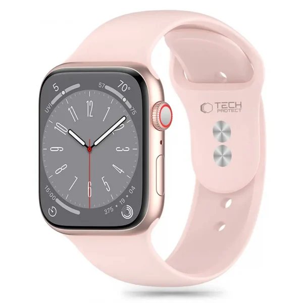 Tech-Protect Silicone Band Light Pink-Apple Watch Series 42/44/45/49mm