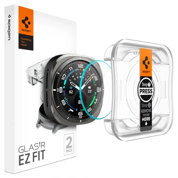 Spigen EZ Fit GLAS.tR Slim 2PCS Clear-Samsung Galaxy Watch Ultra 47mm (AGL08349)