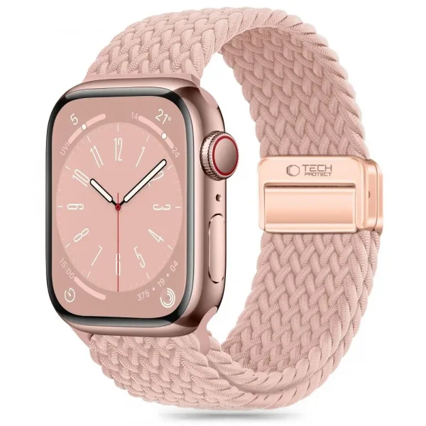 Tech-Protect Nylon Mag Band Dusty Rose-Apple Watch Series 42/44/45/49mm