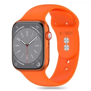 Tech-Protect Silicone Band Bright Orange-Apple Watch Series 42/44/45/49mm