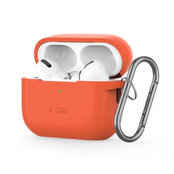 Tech-Protect Silicone Hook Neon Orange-Apple AirPods Pro (1 Gen & 2 Gen)