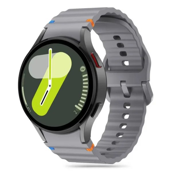 Tech-Protect Silicone Sport Band Crayon Grey-Samsung Galaxy Watch 4/5/5 Pro/6/7/FE