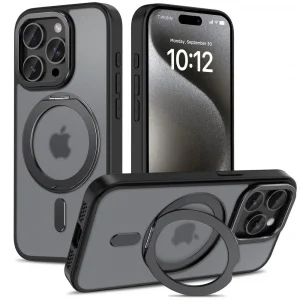 Θήκη Tech-Protect MagRing Magsafe Matte Black-Apple iPhone 15 Pro