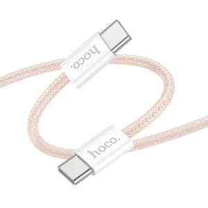 Hoco X104 Cable 60W 1m Pink (Type-C to Type-C)