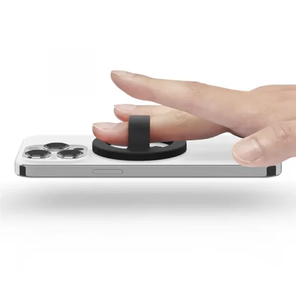 Caseology by Spigen MagSafe Nano Pop Silicone Phone Holder Black Sesame (AFA07060) - Image 5